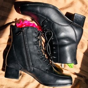 BLONDO Black Zip Up Waterproof Ankle Boots